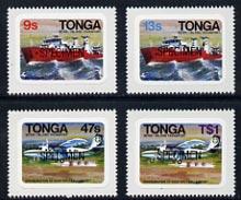 Tonga 1982 Inter-Island Transport (Plane & Ship) self...