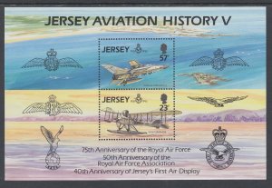 Jersey 639a Airplanes Souvenir Sheet MNH VF