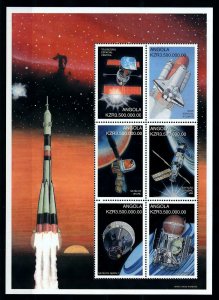 [101262] Angola 1999 Space Travel Weltraum Sheet MNH