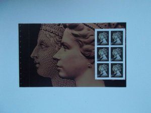 2000 SG Y2133L 1st 1d Black Perf 14 Prestige Booklet Pane Special By Design DX24