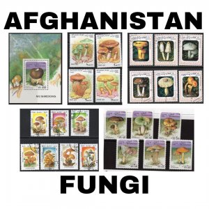 Thematic Stamps - Afghanistan - Fungi - Choose from dropdown menu