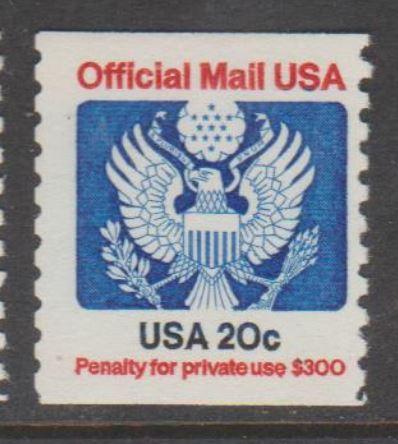 U.S. Scott #O135 Coil Official Stamp - Mint NH Single