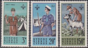 Cyprus Sc #224-226 MNH