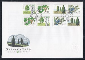 Sweden Scott 2583-4 FDC - Trees