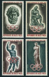 Burkina Faso C14-C17,C17a,MNH.Mi 148-151,Bl.1.Olympics Tokyo-64.Greek Sculptures