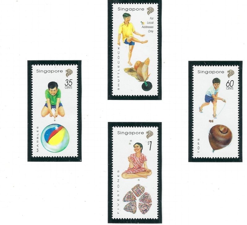 Singapore 776-79 MNH 1997 Traditional Games (ap7599)