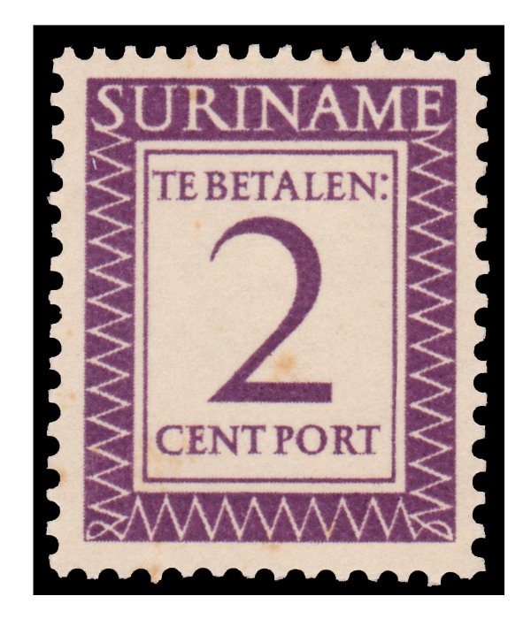 SURINAME 1956  PORT STAMP. SCOTT # J48. UNUSED. ITEM 2