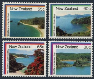 New Zealand 850-853, MNH. Mi 964-967. Landscapes 1986.Knight's Point,Beck's Bay,