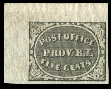 United States, 1846 Postmaster Provisionals,  Cat$75, 1846 Rhode Island, 5c g...