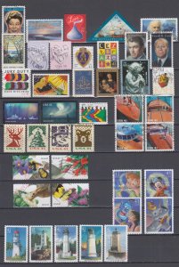 US 2007 Commemorative Yearset collection of 42 stamps Used (out of paper & gum)