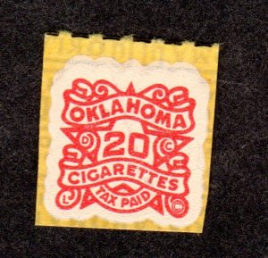 Oklahoma State Revenue, Cigarettes SRS # C41 MNH Lot 230719 -01