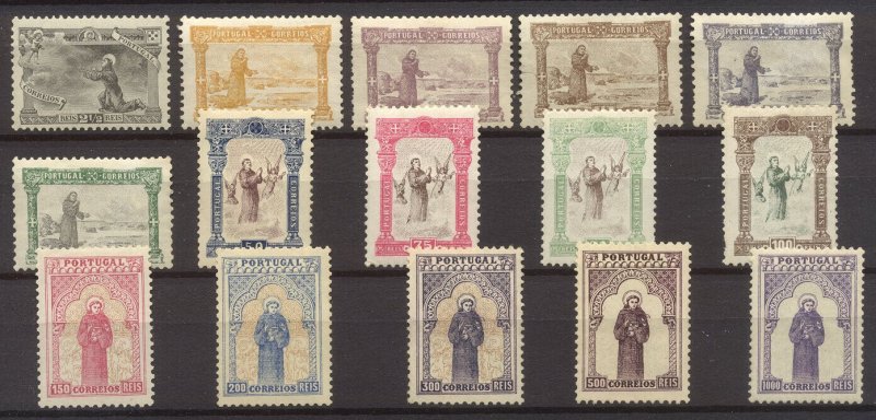 PORTUGAL #132-46 SCARCE Mint (H) Set - 1895 St. Anthony Issue