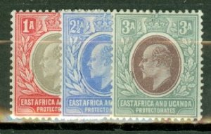 LC: East Africa and Uganda 2, 4-5, 9, 23 mint CV $83; scan shows only a few