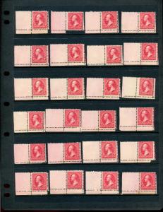 Scott #267 Washington Mint Study of 82 Corner/Arrow Margin Stamps NH (Lot #447)