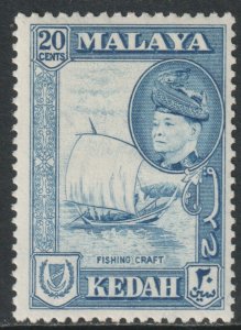 Malaya Kedah Scott 89 - SG98, 1957 Sultan 20c MH*