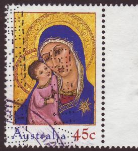 Australia 2005 Sc#2448 45c Madonna and Child, Christmas, USED.