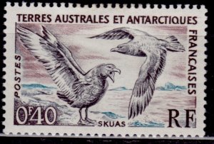 French Southern & Antarctic Territories, 1959, Birds, 40c, MH