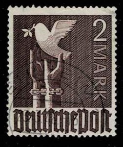 Germany 1947,Sc.#575 used two colours