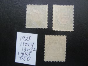 ITALY 1921 MNH SC 130-132 SET VF $50 (161)