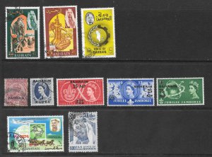 Bahrain Mint & Used Lot of 10 Different stamps 2017 CV $20.00
