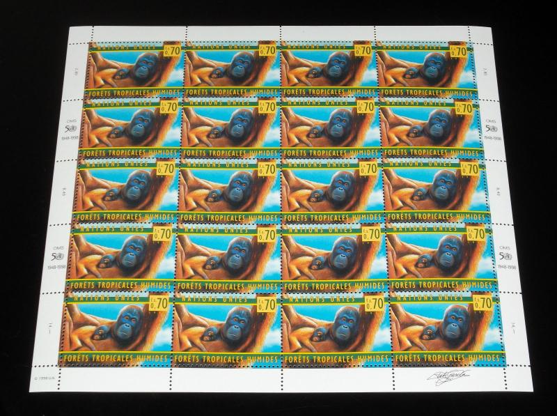 U.N. 1998, RAIN FORESTS SET OF 3 SHEETS OF 20 ,MNH, ALL 3 OFFICES,NICE! LQQK!