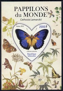 GABON - 2012 - Butterflies of the World #1 - Perf Souv Sheet - MNH-Private Issue