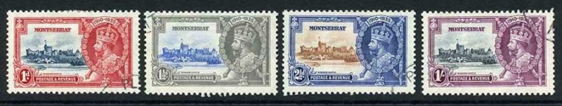 Montserrat SG94/97 1935 Silver Jubilee Set Used