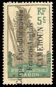 French Colonies, Cameroon #105 Cat$40, 1915 5c olive gray and green, hinged