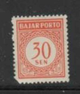 INDONESIA #J76 1958 30s POSTAGE DUE MINT VF NH O.G aa