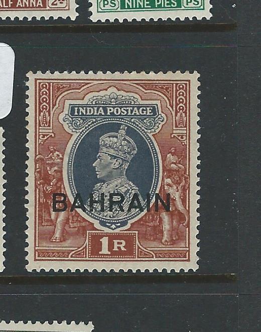 BAHRAIN  (P0508B) ON INDIA KGVI  1R  SG 32   MOG