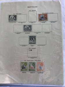 Basutoland 1953 to 1959 stamp album pages R23481 