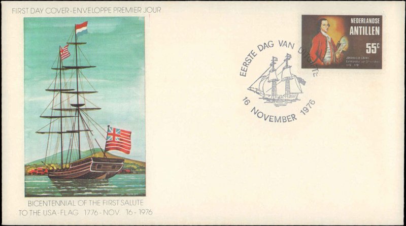 Netherlands Antilles, Worldwide First Day Cover, Ships