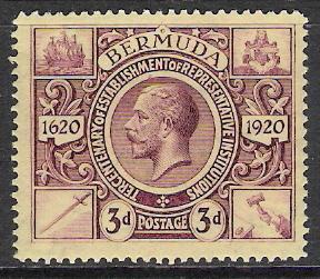 Bermuda #76 King George V MHR