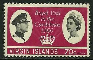 Virgin Islands # 168, Mint Hinge , CV $2.25