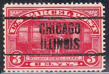 Precancel - Chicago, IL PSS LT6-E - Parcel Post Town and Type Issue