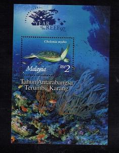 Malaysia - #641 year of the Reef S/Sheet - MNH