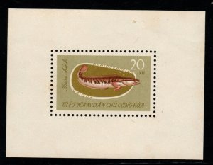 North Vietnam. Scott 267a Fish souvenir sheet