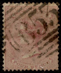 Mauritius #35 QV Definitive Used CV$4.00 - Has hinge