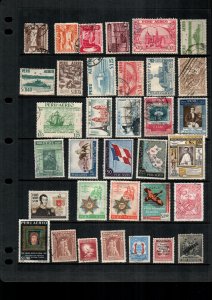 Peru  34  diff used and mint lot collection