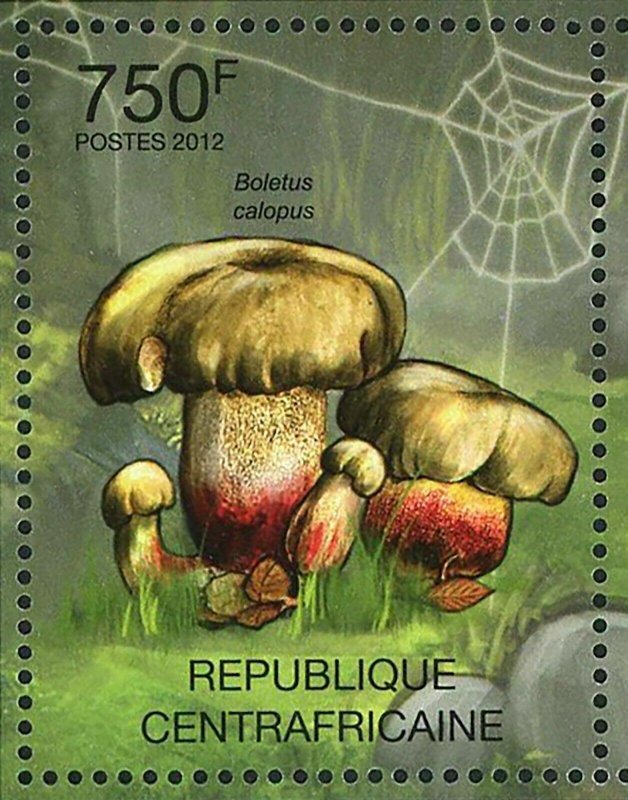 Mushrooms Stamp Boletus Erythropus Suillus Grevillei Calopus S/S MNH #3612-3615 