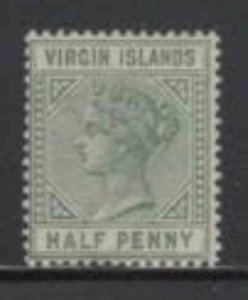 VIRGIN ISLANDS #13 1883 1p QUEEN VICTORIA MINT VF NH O.G d