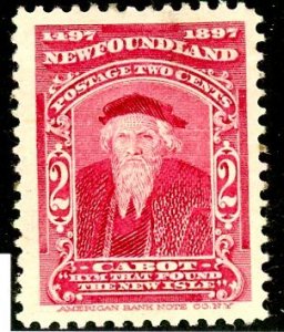 Newfoundland, Scott #62, Unused, Hinged