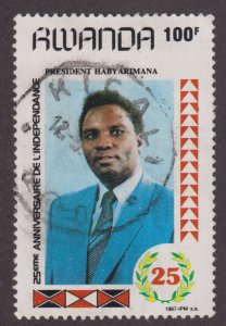 Rwanda 1286 President Juvénal Habyarimana 1987