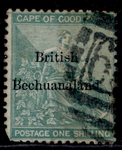 BRITISH BECHUANALAND QV SG8, 1s green, USED. Cat £200.