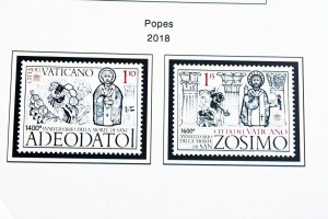 COLOR PRINTED VATICAN CITY 2011-2020 STAMP ALBUM PAGES (48 illustrated pages)