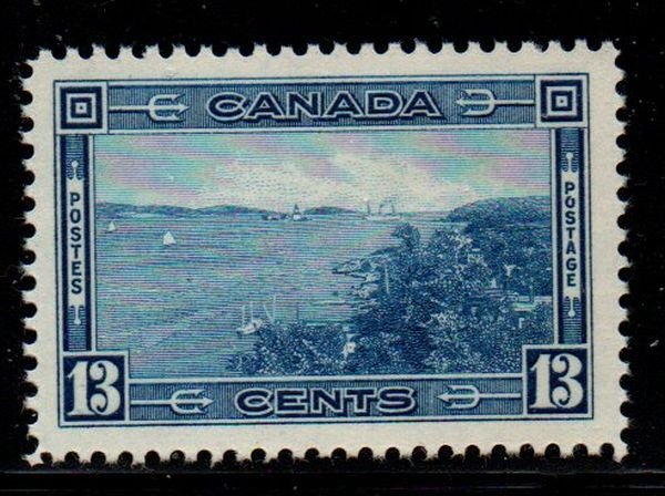 Canada Sc 242 1938 13 c Halifax Harbour stamp mint NH