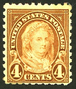 U.S. #585 MINT OG HR