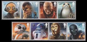 GB 4007-4014 Star Wars set 8 MNH 2017