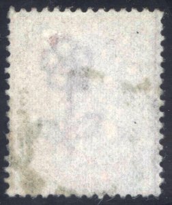 GB 1880 1s Orange Brown WATERMARK SPRAY SG 151 Scott 65 VFU Cat £700($1078)