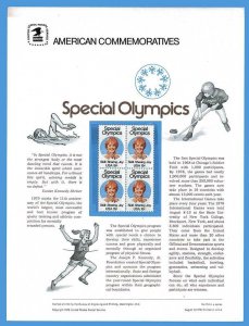 USPS COMMEMORATIVE PANEL #114 SPECIAL OLYMPICS #1788